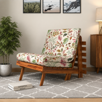 Wooden Futon Lounger for Stylish Comfort & Modern Home Living